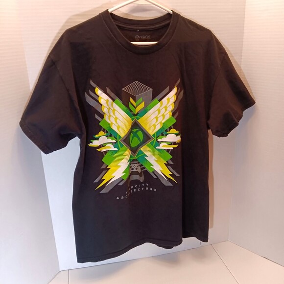Xbox T Shirt Men L Black Series X Velocity Architecture Video Game Graphic Logo - Picture 2 of 6
